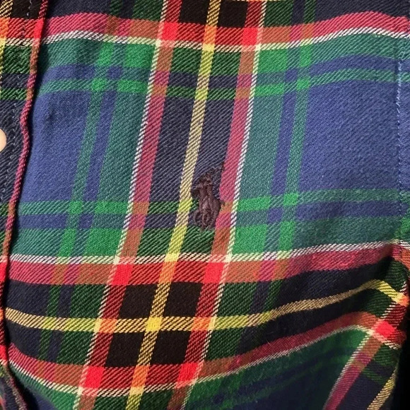 Ralph Lauren Plaid Long Sleeve Button Down Shirt - Picture 5 of 5